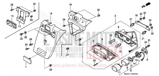 HECKLEUCHTE (VT1100C) VT1100CS de 1995